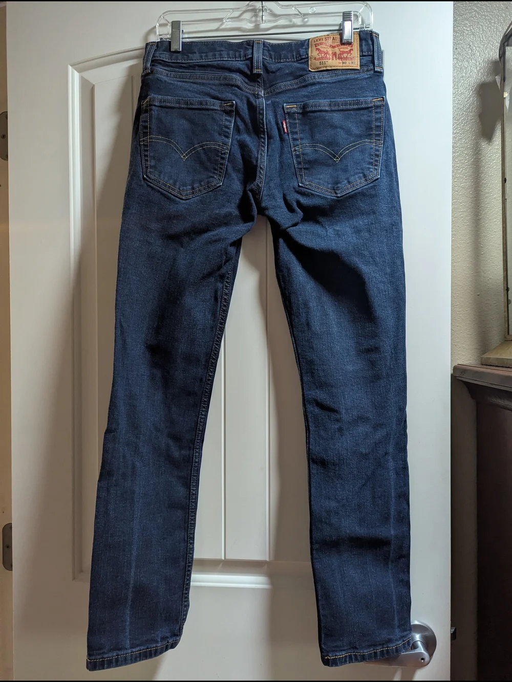 Levi's Straight Leg Jeans in Dark Blue